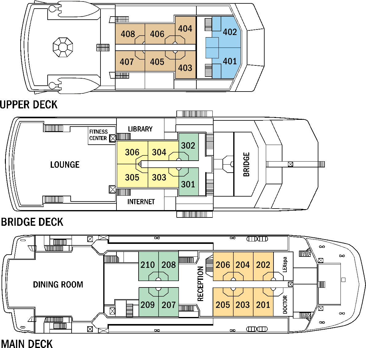 National Geographic Islander Deck Plans